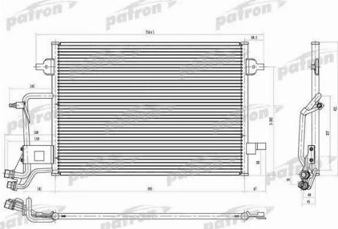 Patron PRS1142 - Конденсатор кондиционера autosila-amz.com