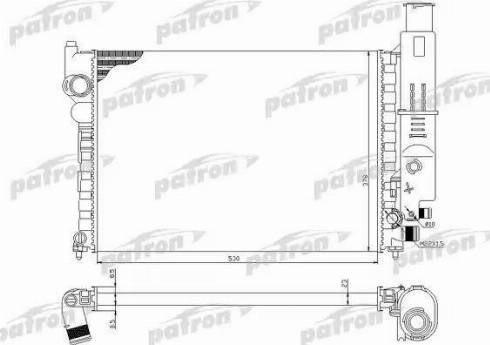 Patron PRS3030 - Радиатор, охлаждение двигателя autosila-amz.com