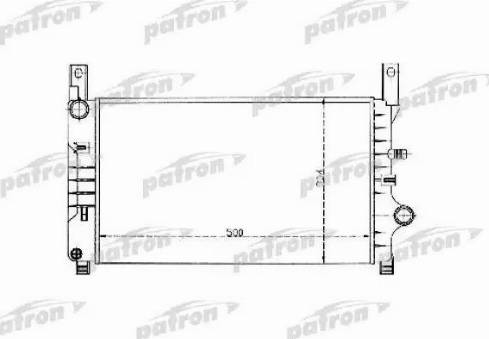 Patron PRS3319 - Радиатор, охлаждение двигателя autosila-amz.com