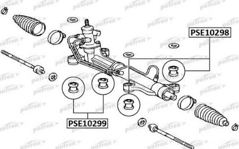 Patron PSE10298 - Сайлентблок, рычаг подвески колеса autosila-amz.com