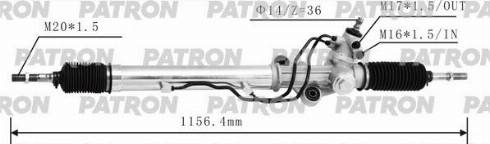 Patron PSG3187 - Рулевой механизм, рейка autosila-amz.com