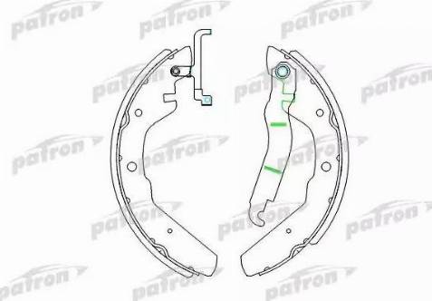 Patron PSP174 - Комплект тормозных колодок, барабанные autosila-amz.com