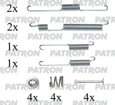 Patron PSRK0153 - Комплектующие, барабанный тормозной механизм autosila-amz.com