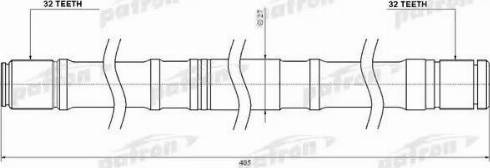 Patron QG18LH - Приводной вал autosila-amz.com