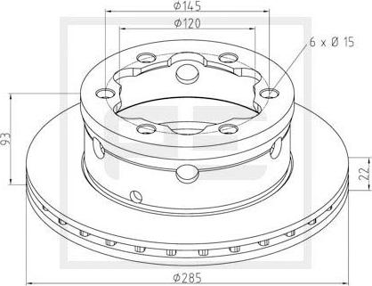 PE Automotive 016.667-00A - Тормозной диск autosila-amz.com