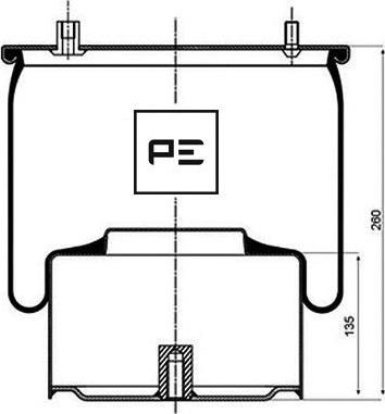 PE Automotive 084.064-72A - Кожух пневматической рессоры autosila-amz.com