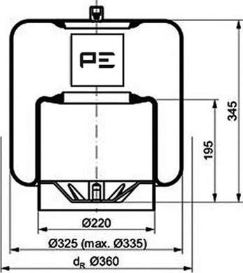 PE Automotive 084.115-74A - Кожух пневматической рессоры autosila-amz.com