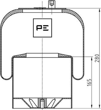 PE Automotive 084.261-72A - Кожух пневматической рессоры autosila-amz.com