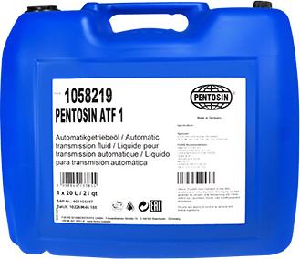 Pentosin 1058219 - Жидкость для АКПП ATF 20л (G052162A1,G052162A2,G052162A6,83229407807,99991754700,A0019892203) autosila-amz.com