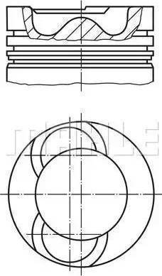 PERFECT CIRCLE 56025480 - Поршень autosila-amz.com