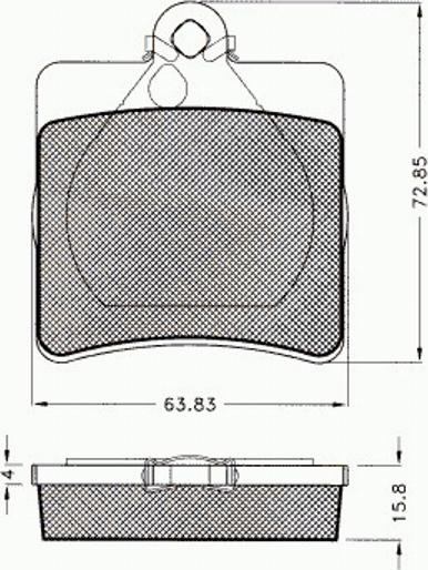 Pex 7524 - Тормозные колодки, дисковые, комплект autosila-amz.com