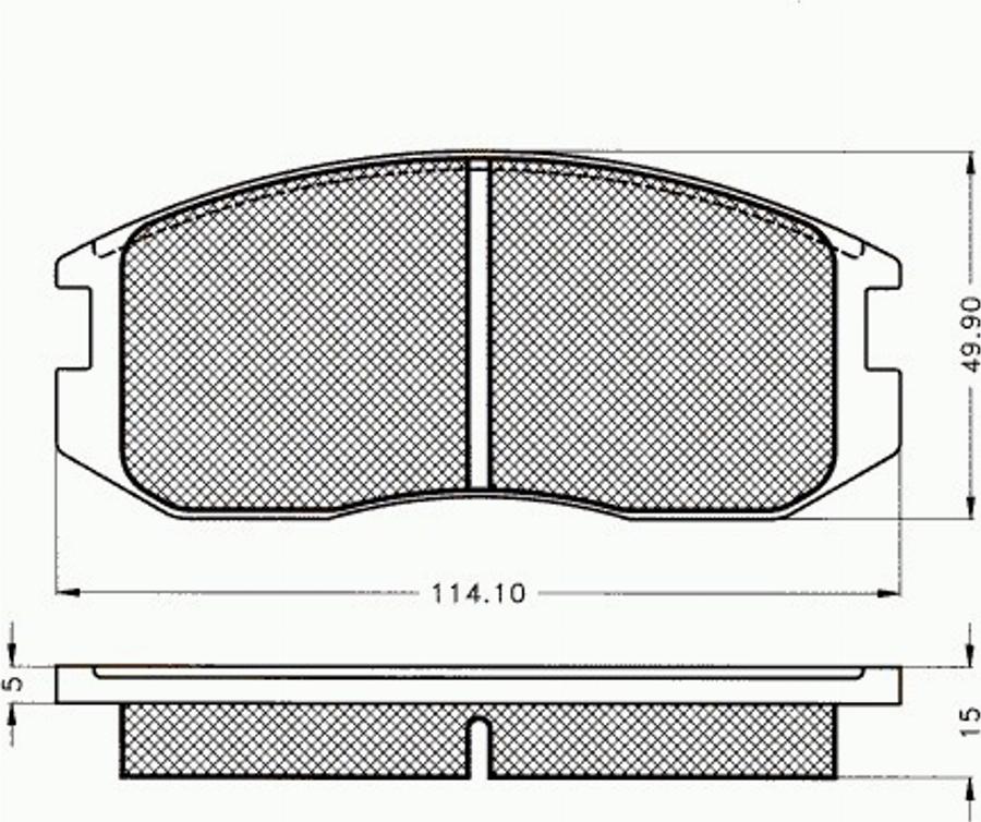 Pex 7145 - Тормозные колодки, дисковые, комплект autosila-amz.com