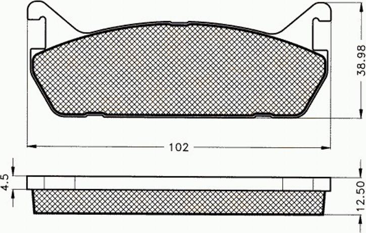 Pex 7121 - Тормозные колодки, дисковые, комплект autosila-amz.com