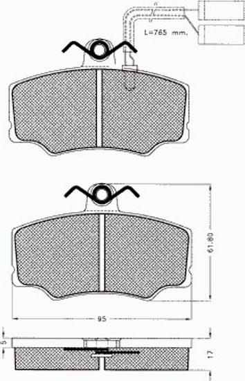 Pex 7345 - Тормозные колодки, дисковые, комплект autosila-amz.com