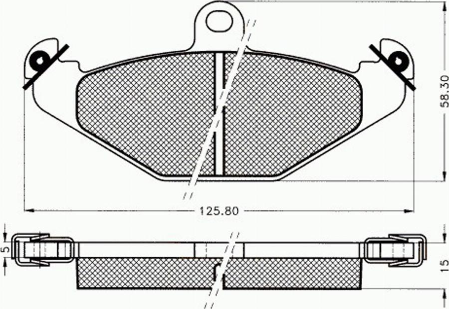 Pex 7.348 - Тормозные колодки, дисковые, комплект autosila-amz.com