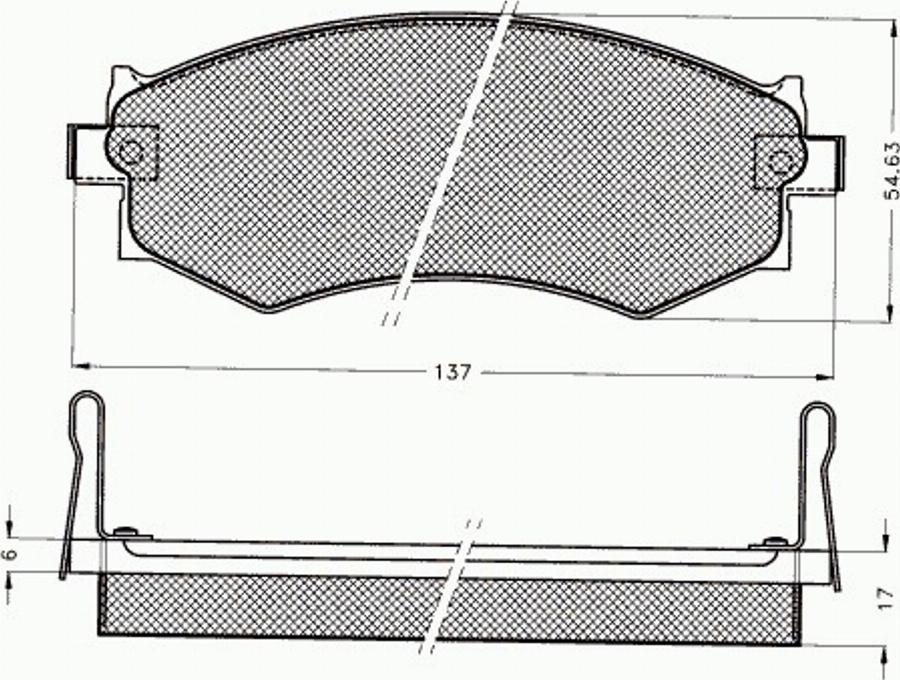 Pex 7384 - Тормозные колодки, дисковые, комплект autosila-amz.com