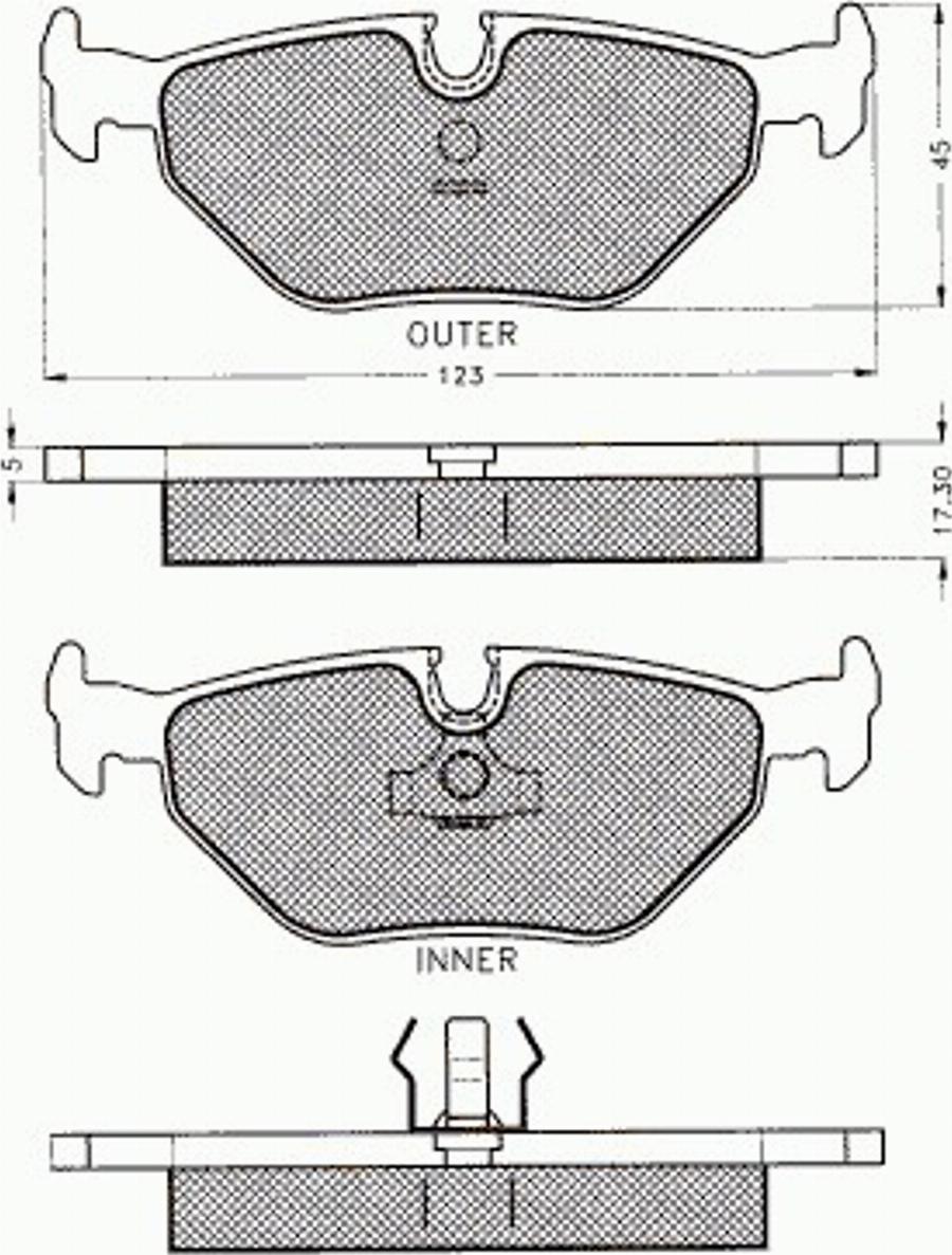 Pex 7212 - Тормозные колодки, дисковые, комплект autosila-amz.com