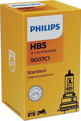 PHILIPS 9007C1 - Лампа автомобильная HB5 12V- 65/55W (PX29t) (Philips) autosila-amz.com
