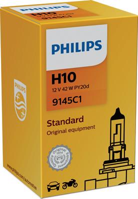 PHILIPS 9145C1 - Лампа накаливания, противотуманная фара autosila-amz.com