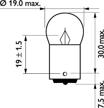 PHILIPS 13814B2 - Комплект ламп накаливания для грузовых автомобилей блистер 2шт R10W 24V 10W BA15S autosila-amz.com