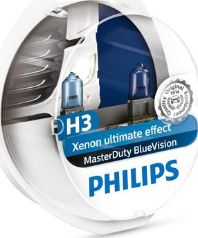 PHILIPS 13336MDBVS2 - Лампа Philips 24-70 Вт. H3 галогеновая голубой спектр, виброустойчивая с провод. 2 шт. 13336MDBVS2/7 autosila-amz.com