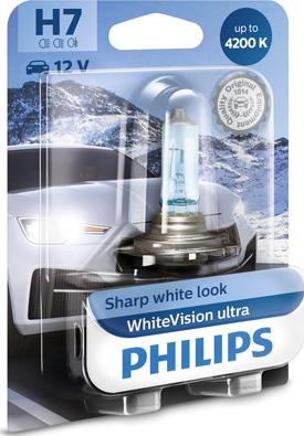 PHILIPS 12972WVUB1 - Лампа H7 12972 White Vision Ultra 12V 55W PX26D B1 autosila-amz.com