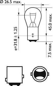 PHILIPS 12499EDBW - Лампа накаливания, фара дневного освещения autosila-amz.com