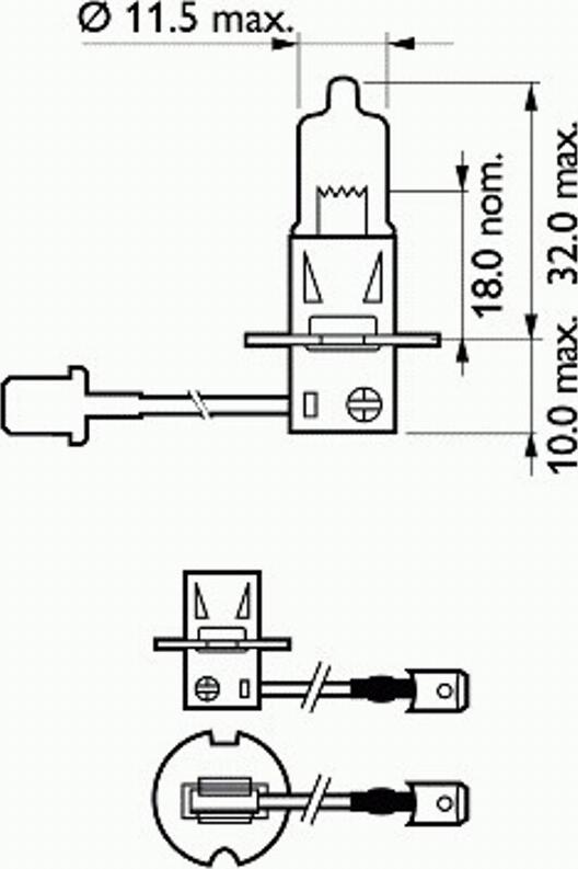 PHILIPS 12455 - Лампа накаливания, противотуманная фара autosila-amz.com
