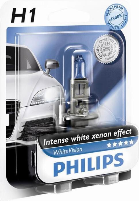 PHILIPS 12258CVB1 - Лампа 12 В H1 55 Вт дальнего света Cristal Vision галогенная Philips autosila-amz.com