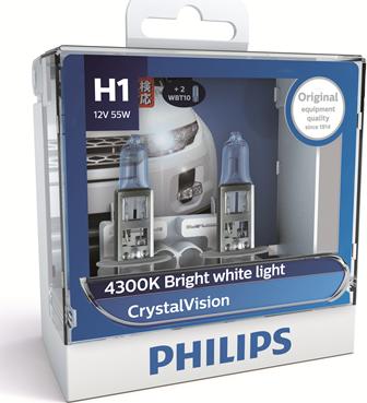 PHILIPS 12258CVSM - Лампа Philips 12-55 Вт. H1 + W5W галогеновая + без цоколя (к-кт 4шт) Синяя 12258CVSM/48971528 Герман autosila-amz.com