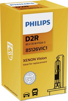 PHILIPS 85126VIC1 - КСЕНОН лампа D2R 4300K VISION (белый свет) 85V-35W (PHILIPS) autosila-amz.com