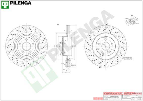 Pilenga V943 - Тормозной диск autosila-amz.com
