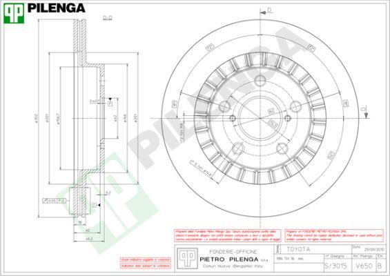 Pilenga V650 - Тормозной диск autosila-amz.com