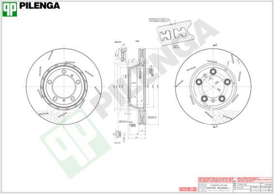 Pilenga V1707R - Тормозной диск autosila-amz.com