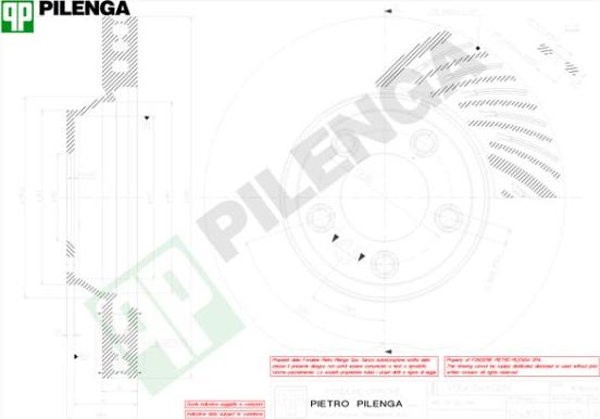 Pilenga V857L - Тормозной диск autosila-amz.com