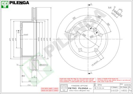 Pilenga V800 - Тормозной диск autosila-amz.com