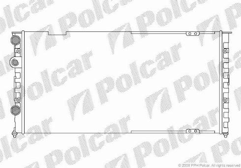 Polcar 954608-5 - Радиатор, охлаждение двигателя autosila-amz.com