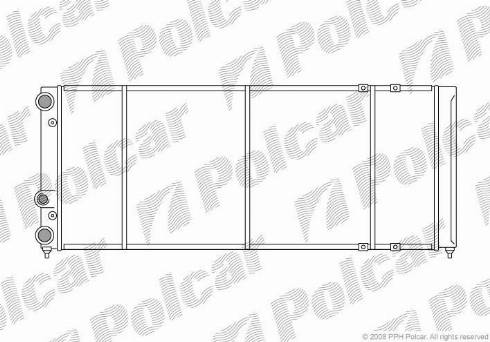 Polcar 954608-6 - Радиатор, охлаждение двигателя autosila-amz.com