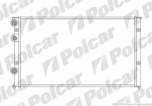 Polcar 954608-8 - Радиатор, охлаждение двигателя autosila-amz.com