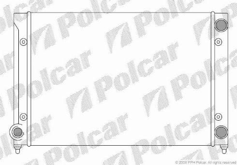 Polcar 954608A1 - Радиатор, охлаждение двигателя autosila-amz.com