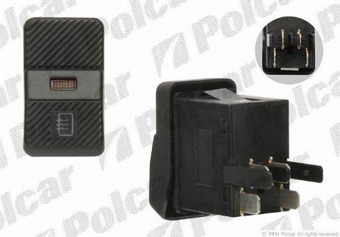 Polcar 9546P-40 - Выключатель, обогреватель заднего стекла autosila-amz.com