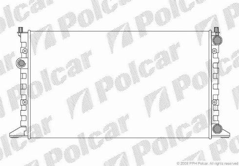 Polcar 954108A3 - Радиатор, охлаждение двигателя autosila-amz.com