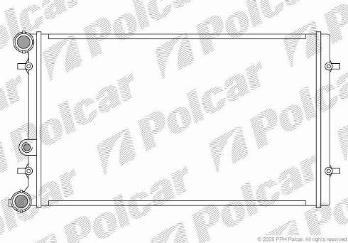 Polcar 954108A2 - Радиатор, охлаждение двигателя autosila-amz.com