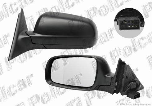Polcar 9548516M - Покрытие, корпус, внешнее зеркало autosila-amz.com