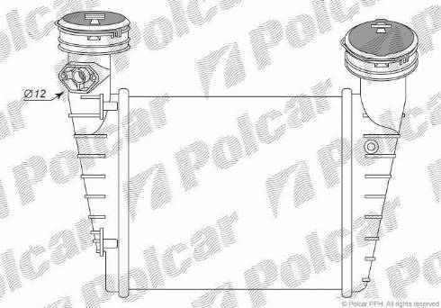 Polcar 9548J8-2 - Интеркулер, теплообменник турбины autosila-amz.com