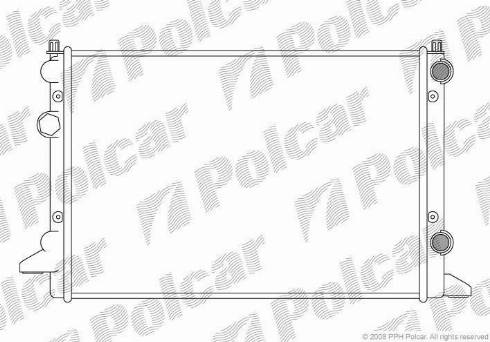 Polcar 954708A4 - Радиатор, охлаждение двигателя autosila-amz.com