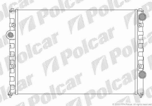 Polcar 954708A1 - Радиатор, охлаждение двигателя autosila-amz.com