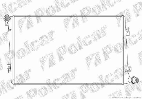 Polcar 955508-1 - Радиатор, охлаждение двигателя autosila-amz.com
