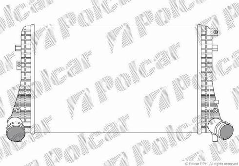 Polcar 9555J8-1 - Интеркулер, теплообменник турбины autosila-amz.com