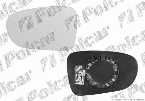 Polcar 9550544E - Зеркальное стекло, наружное зеркало autosila-amz.com